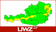 Aktuelle Unwetterwarnungen für Österreich